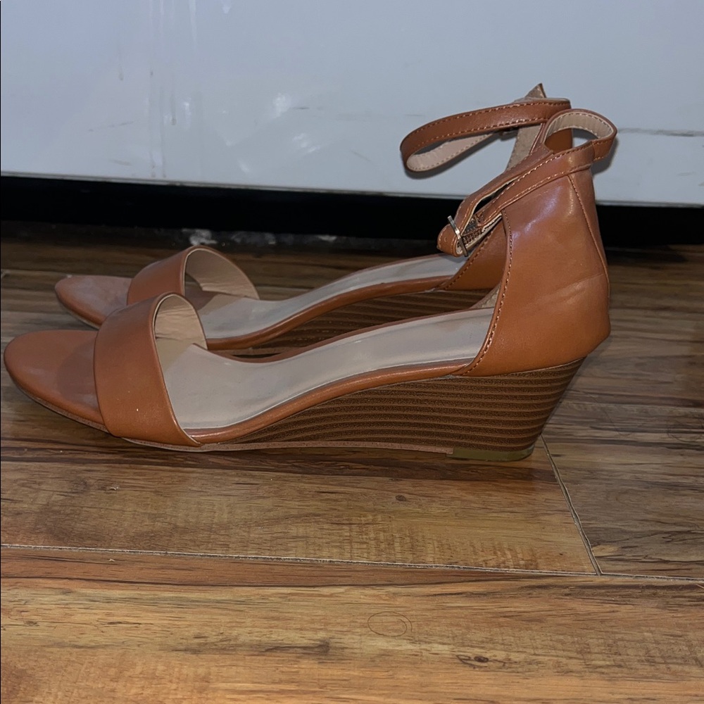 a new day Tan Wedge Sandals